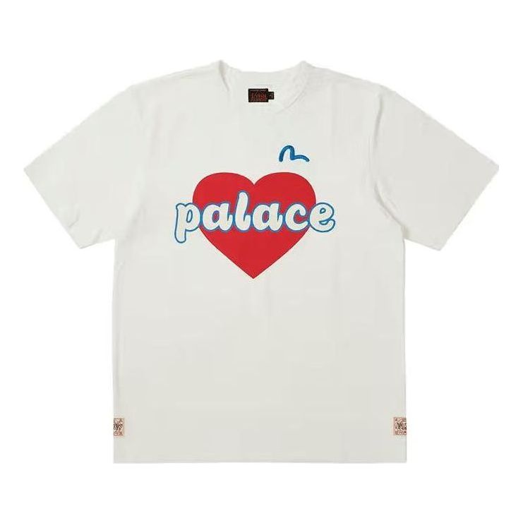 Palace x Evisu Heart T-Shirt 'White' P24EVES003