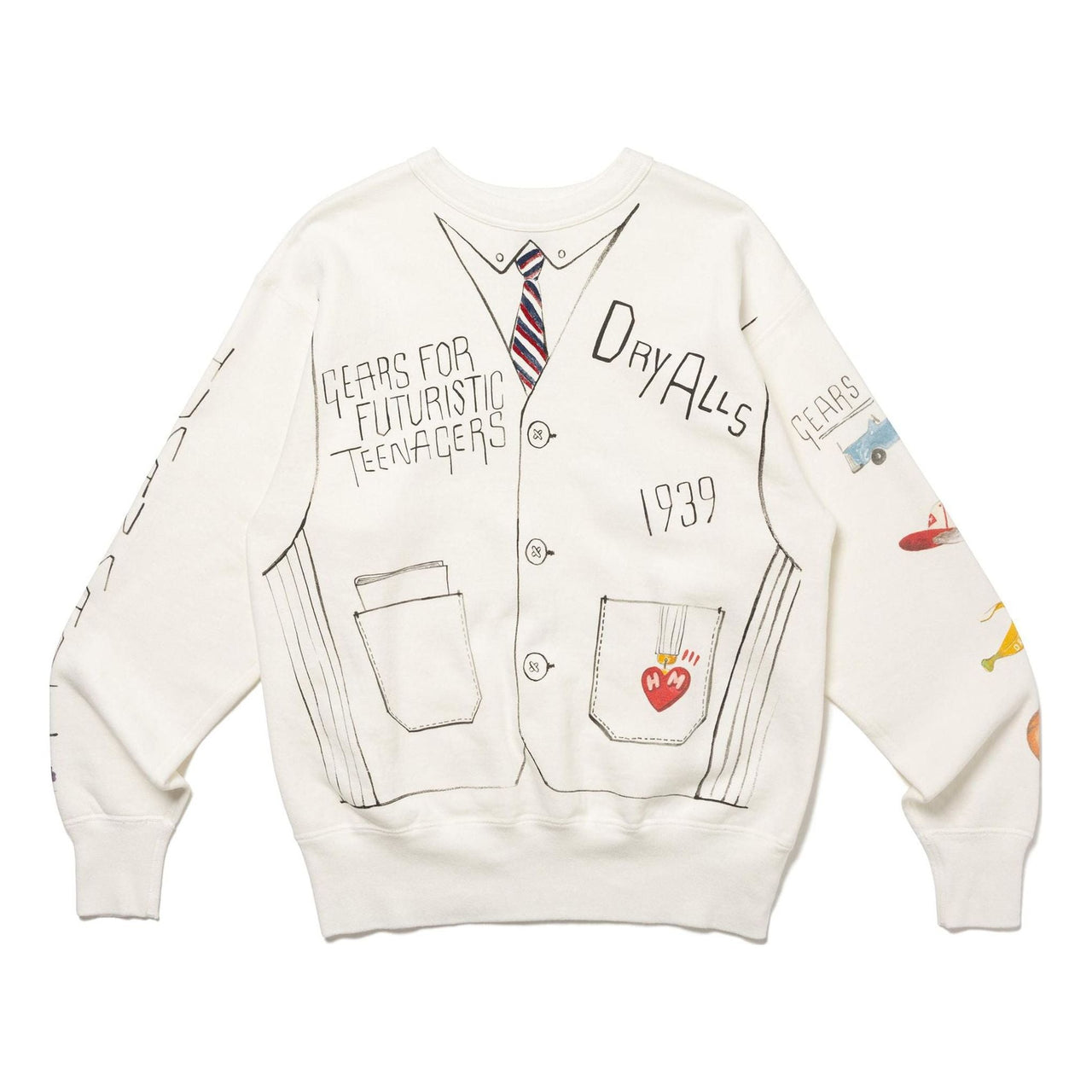 HUMAN MADE Graphic Sweatshirt 'White' HM26CS024