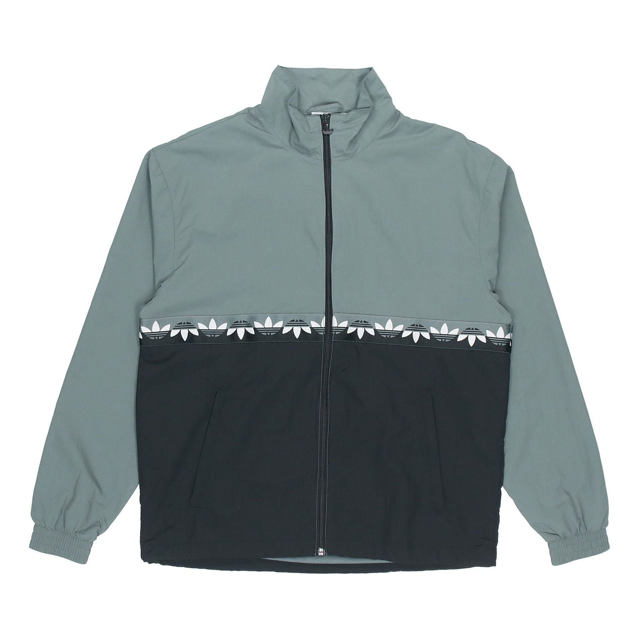 adidas originals Adicolour Sliced Trefoil Track Jacket Men's Black/Blue GN3438