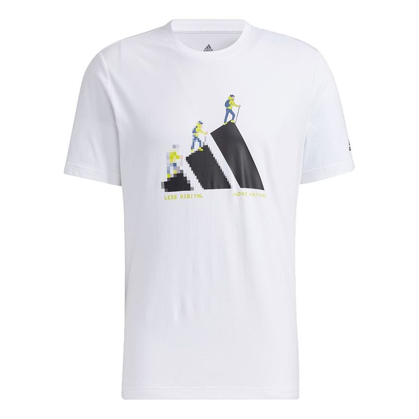 adidas Unisex More Od Gfx T Printing Sports Round-neck White GN7321