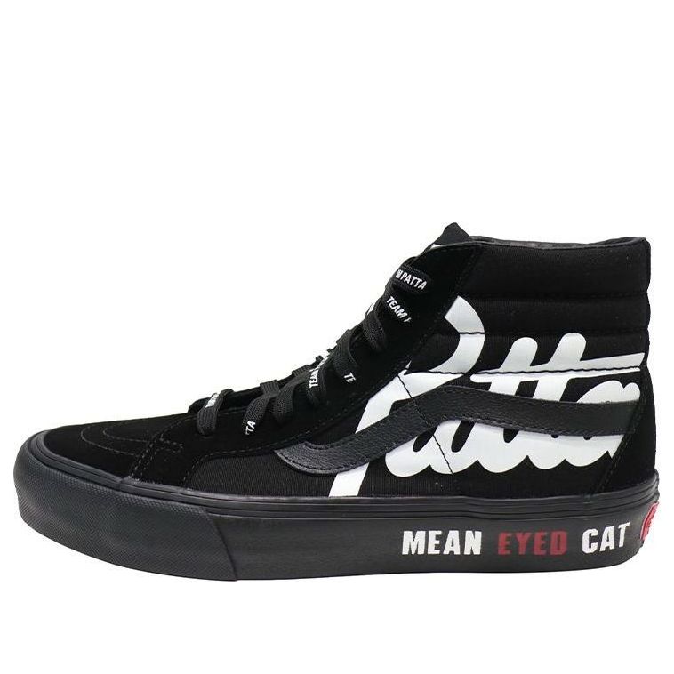 Vans Patta x Vault SK8-HI Reissue VLT LX 'Mean Eyed Cat - Black' VN0A4BVH5X0