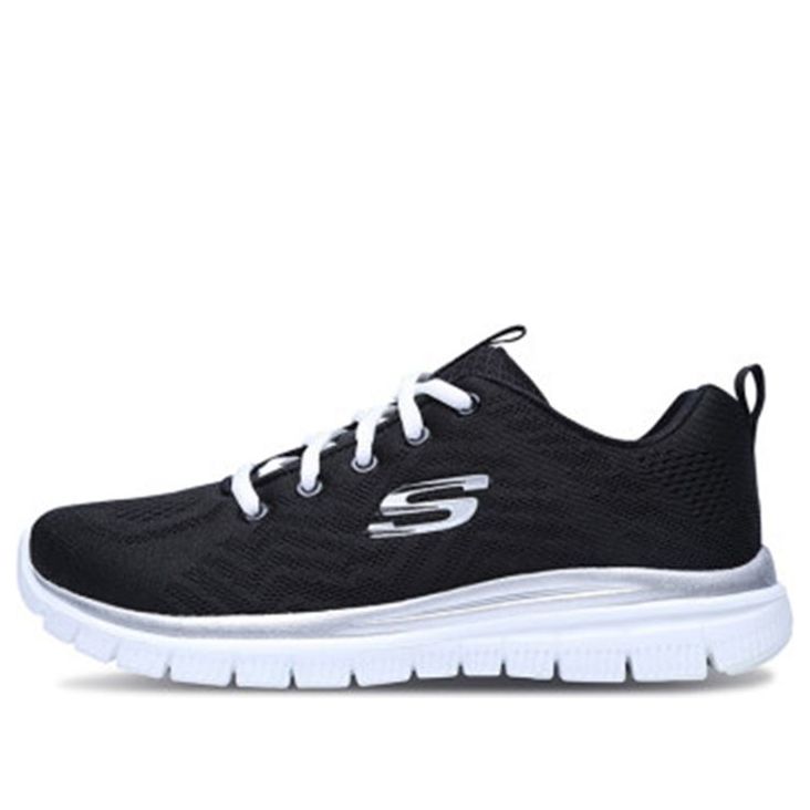 (WMNS) Skechers Graceful GS Black 12615-BKW