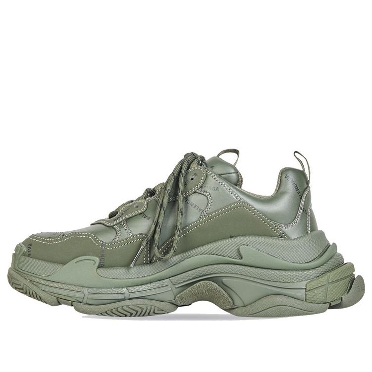 Balenciaga Triple S 'Allover Logo - Dark Green' 536737W2FA13510