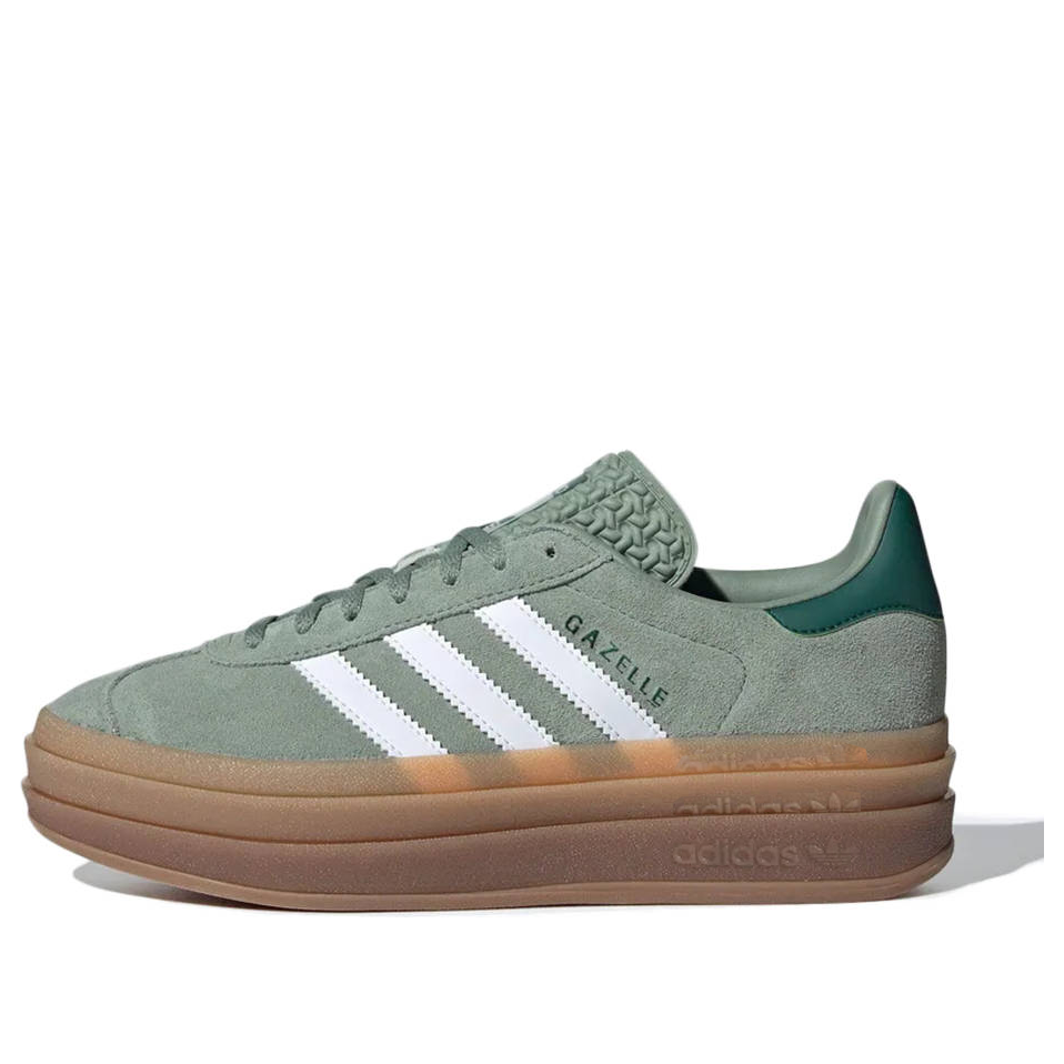 (WMNS) adidas Gazelle Bold 'Silver Green Gum' ID6998