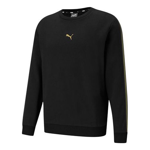 PUMA Metallic Nights Crew Sweatshirt 'Black Gold' 587141-01