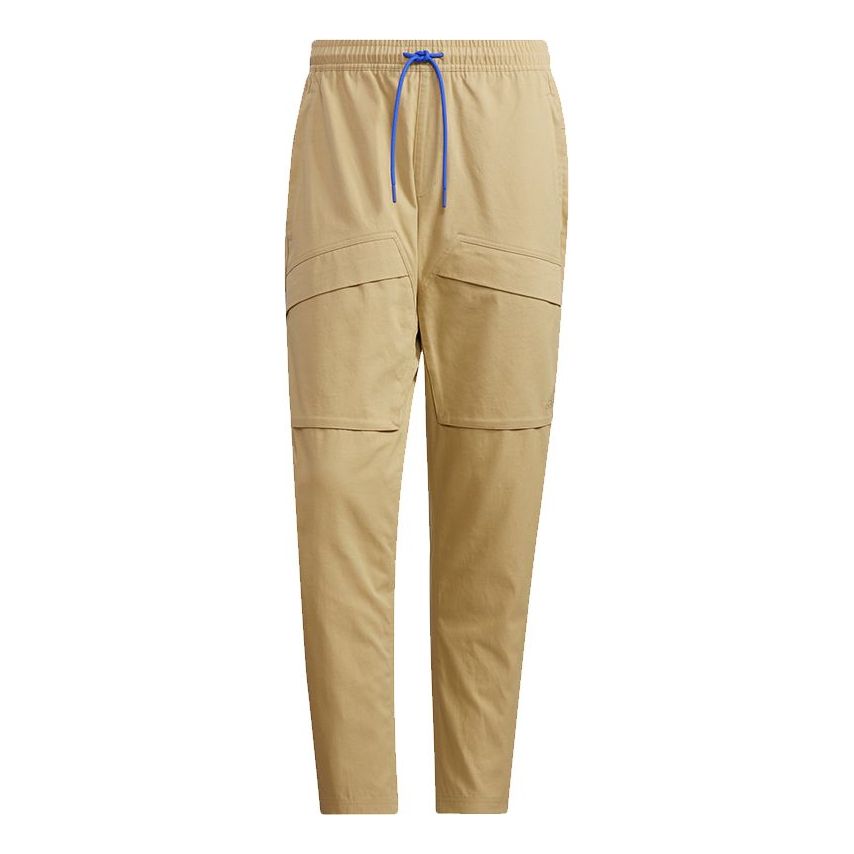 Men's adidas St Wv Cargo Pnt Multiple Pockets Solid Color Casual Pants/Trousers Khaki H39253