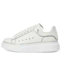 (WMNS) Alexander McQueen Oversized Sneakers 'White Silver' 708750WIBNV9989