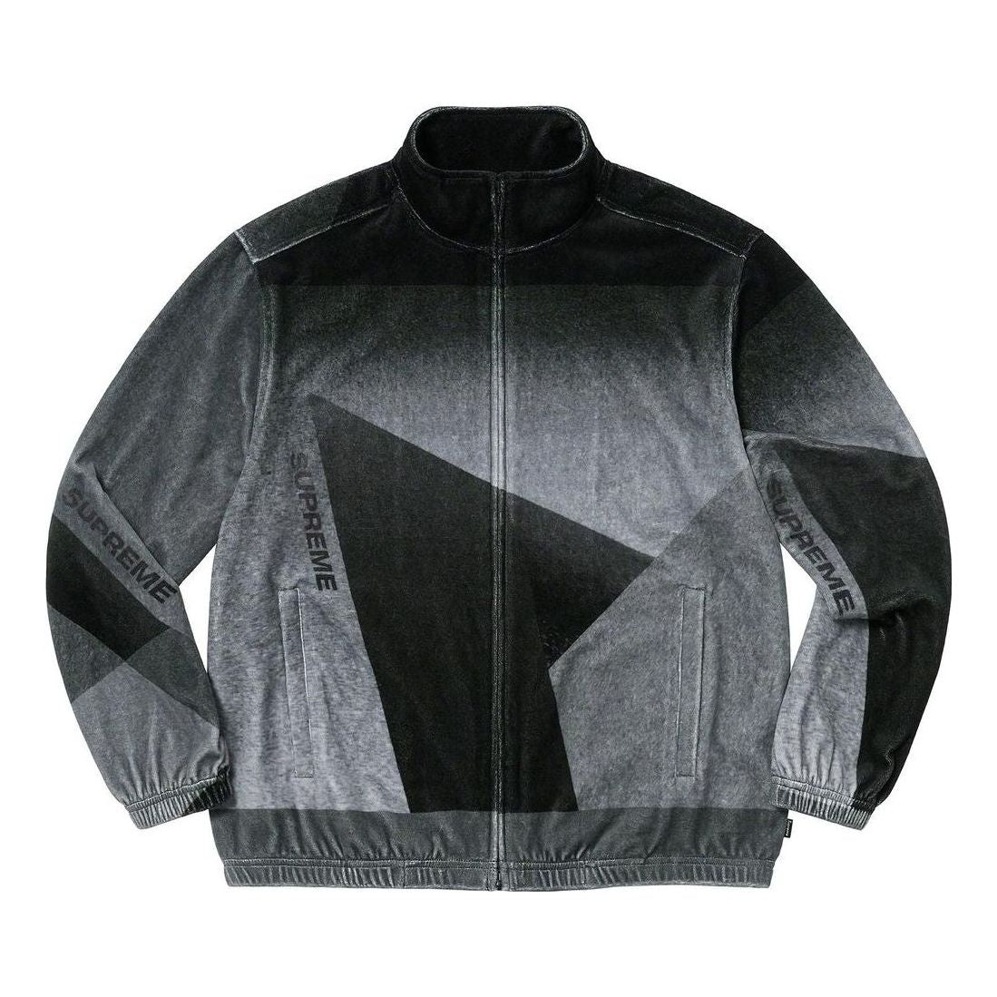 Supreme Geo Velour Track Jacket 'Black' SUP-SS23-146