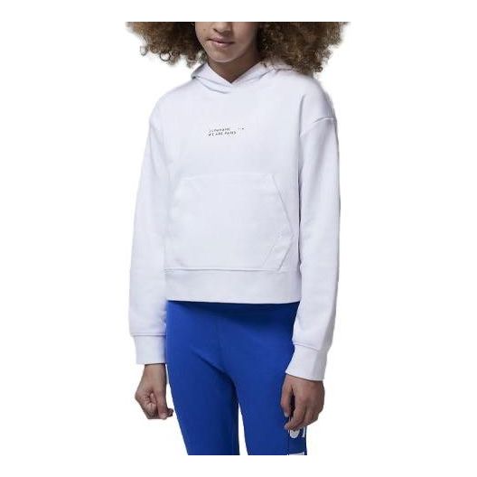 (GS) Air Jordan x Paris Saint-Germain Fleece Pullover Hoodie 'White' FB0150-100