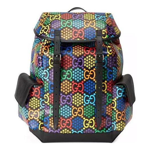 Gucci Series GG Pattern Printing Canvas backpack Black 598140-HPUCN-1058