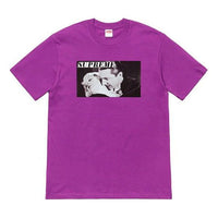 Supreme SS19 Bela Lugosi Tee Vampire Printing Short Sleeve Unisex Purple SUP-SS19-10444