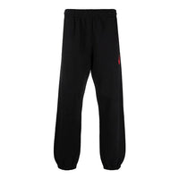 Men's Off-White Hands Off Red Arrow Sports Pants/Trousers/Joggers Loose Fit Black OMCH029F21FLE0021025