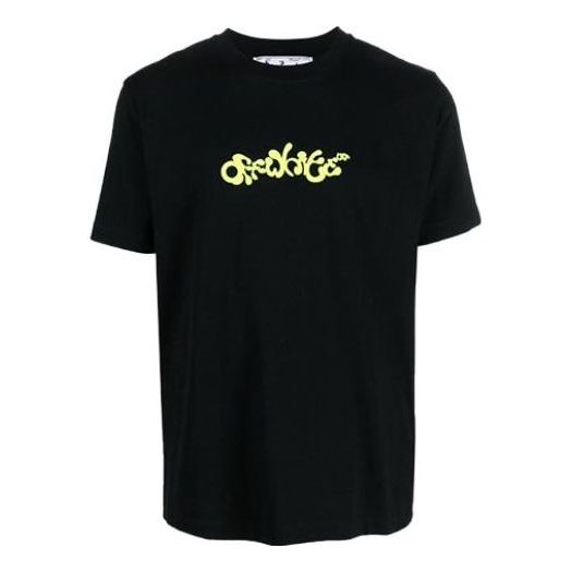 Off-White Opposite Arrow Slim Short-Sleeve Tee 'Black/Lime' OMAA027S23JER0061050