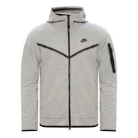 Nike Sportswear Tech Fleece Full-Zip Hoodie 'Heather Grey Black' CU4489-063