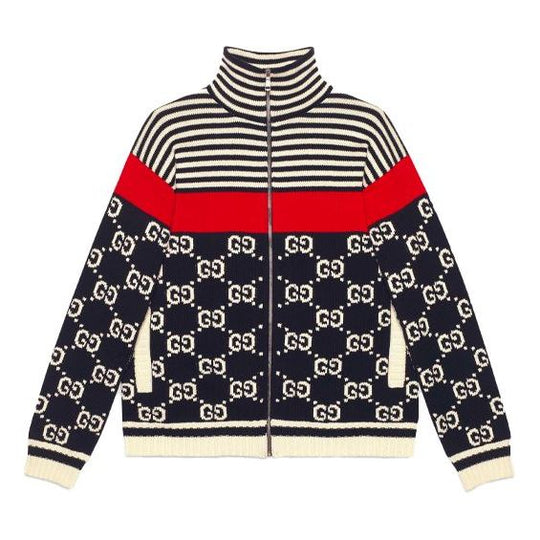 Gucci Stripes Monogram Street Style Logo Jackets 'Black Ivory' 545701-XKABP-4548