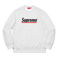 Supreme SS20 Week 2 Underline Crewneck logo Round Neck Pullover Unisex light grey SUP-SS20-351