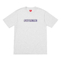 Supreme FW18 Floral Logo Tee Ash Grey Logo Tee SUP-FW18-316