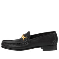 (WMNS) Gucci Chain Loafers Shoes Black 645445-16M00-1000