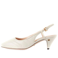 (WMNS) Gucci Metalasse Sling Back 'White' 659471-BKO00-9050