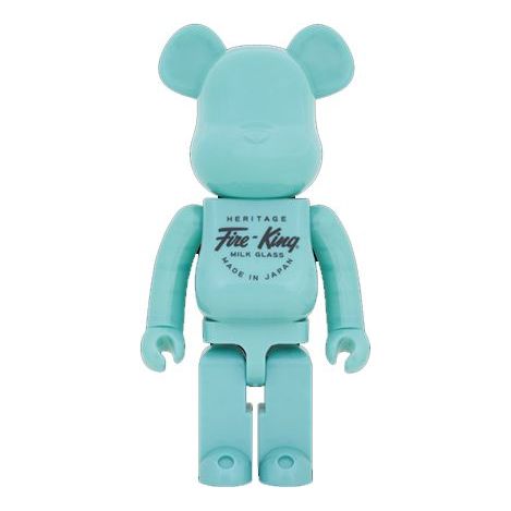 BE@RBRICK Fire-King Blue 1000% FIRE-KING