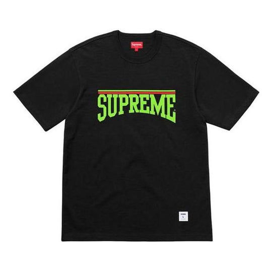 Supreme SS18 Arch SS Top Black Logo Short Sleeve Unisex SS18-0204