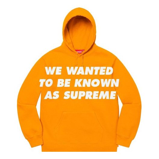 Supreme SS20 Week 1 Known As Hooded Sweatshirt SUP-SS20-310