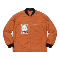 Supreme Mug Shot Crew Jacket 'Burnt Orange' SUP-FW19-388