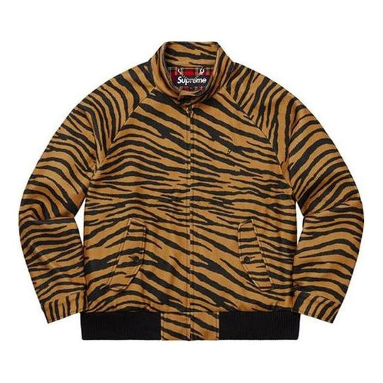 Supreme Wool Harrington Jacket 'Tiger Stripe' SUP-FW19-413