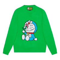 (WMNS) Gucci x Doraemon Wool Crewneck Sweater 'Green' 655654-XKBVZ-3319