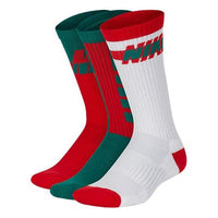 Nike Unisex Socks 3 Packs Red/Green/White CQ0975-966