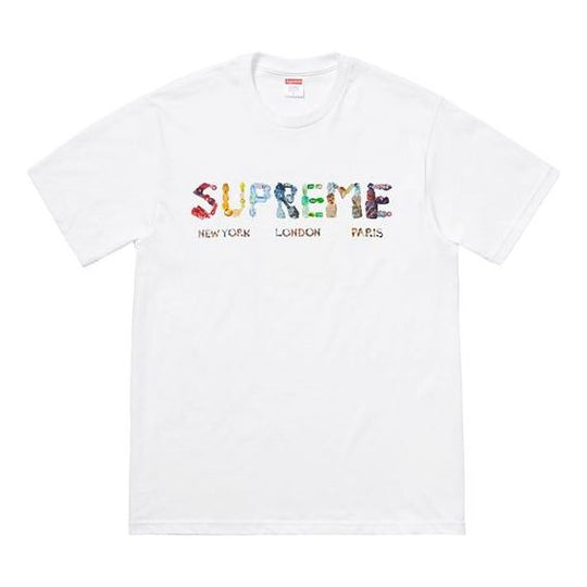 Supreme SS18 Alphabet logo Short Sleeve Unisex White SUP-SS18-479