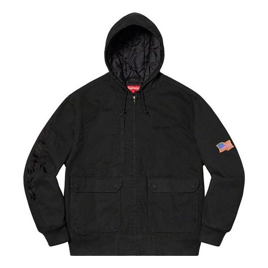 Supreme SS20 Week 2 Canvas Hooded Work Jacket SUP-SS20-385