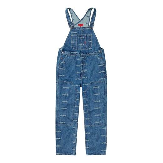 Supreme SS19 Logo Denim Overalls Denim logo SUP-SS19-666