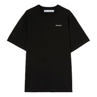 Off-White SS22 Arrow Short Sleeve Loose Fit Black OMAA038C99JER0051001