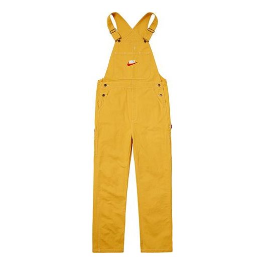 Supreme FW18 Nike Cotton Twill Overalls Mustard SUP-FW18-542