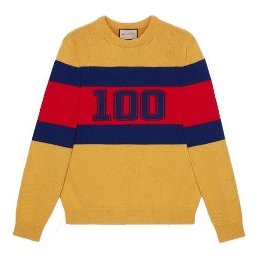 Gucci 100 Wool Sweater 'Yellow Red Blue' 676393-XKB43-7123