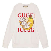 Gucci x Bananya Crossover SS21 Kitten Round Neck Cartoon Long Sleeves White 617964-XJDGM-9095