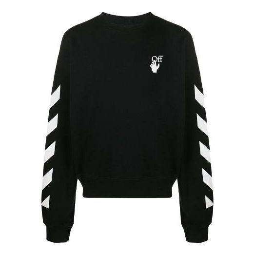 Off-White Arrows Back Logo Pullover Black OMBA035F20FLE0031001