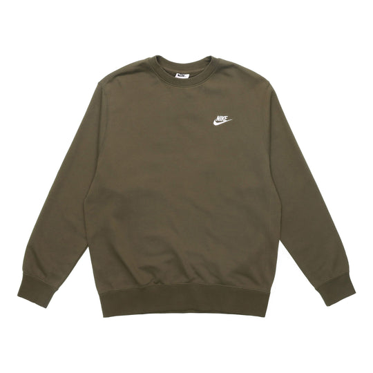 Nike Sportswear Club French Terry Logo Sweatshirt 'Olive Khaki' BV2667-326