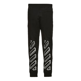 Off-White 3D Graphic Tapered Track Diag Marker Arrows Pants Black/White OMCH008E181920241001