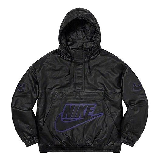 Supreme FW19 Week 14 x Nike Leather Anorak Box Black SUP FW19 10724 SneakerSouqq