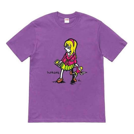 Supreme SS19 Suzie Switchblade Purple Tee SUP-SS19-728