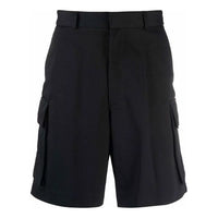 Off-White SS21 Solid Color Cargo Shorts Black OMCB052F21FAB0011000