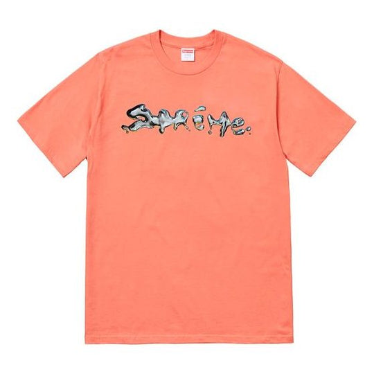 Supreme FW18 Liquid Tee Terra Cotta Logo Tee SUP-FW18-015