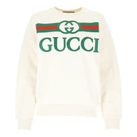 (WMNS) GUCCI SS20 Logo Oversized Sweater 'Cream' 469250-XJCCG-9230