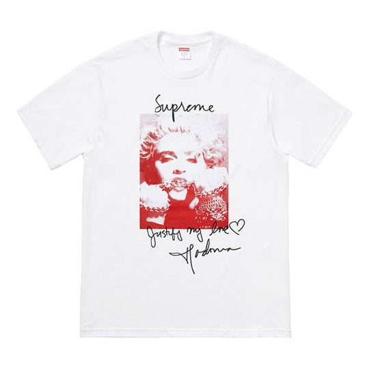 Supreme FW18 Madonna Tee White Printing Short Sleeve Unisex SUP-FW18-001