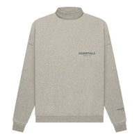 Fear of God Essentials FW21 Pullover Mockneck Dark Heather Oatmeal FOG-FW21-188