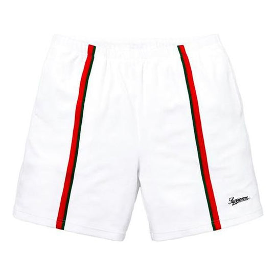 Supreme SS18 Velour Warm Up Short White SUP-SS18-335