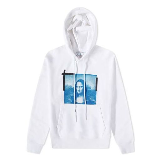 Men's Off-White SS22 Mona Lisa Printing White OMBB037C99FLE0050145