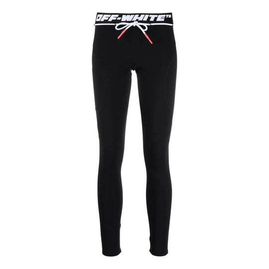 (WMNS) Off-White Casual Pants 'Black' OWVG035C99JER0011000